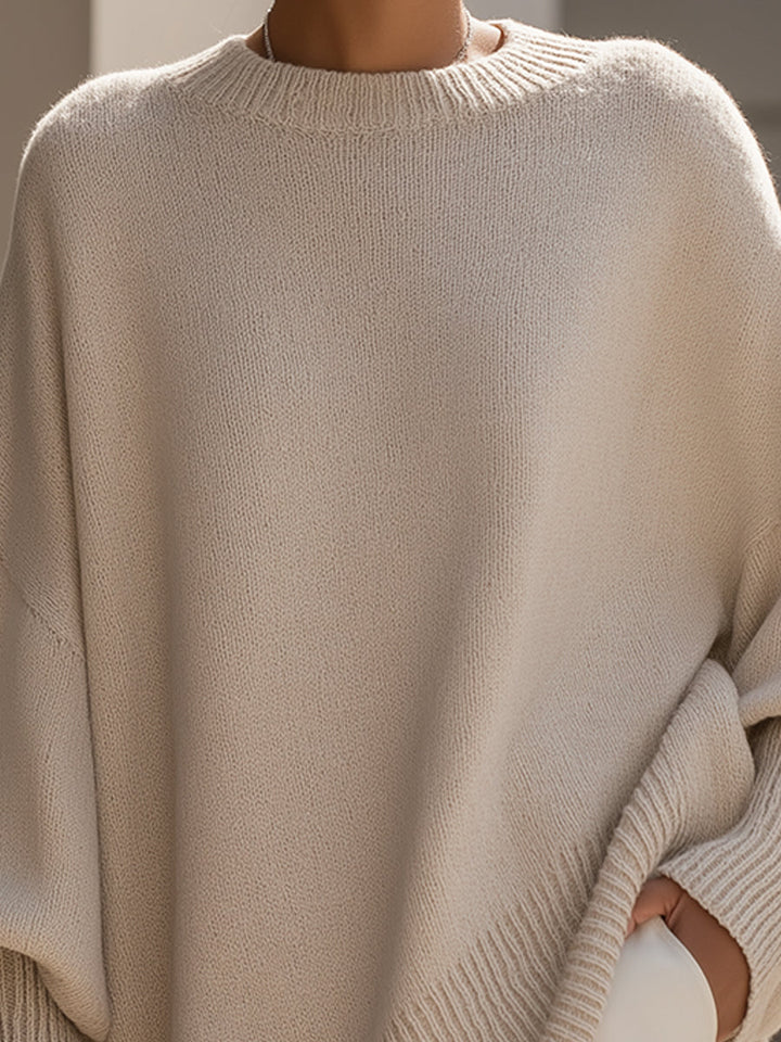 Knit Poncho with Soft Draped Fit, 7 Colors 3