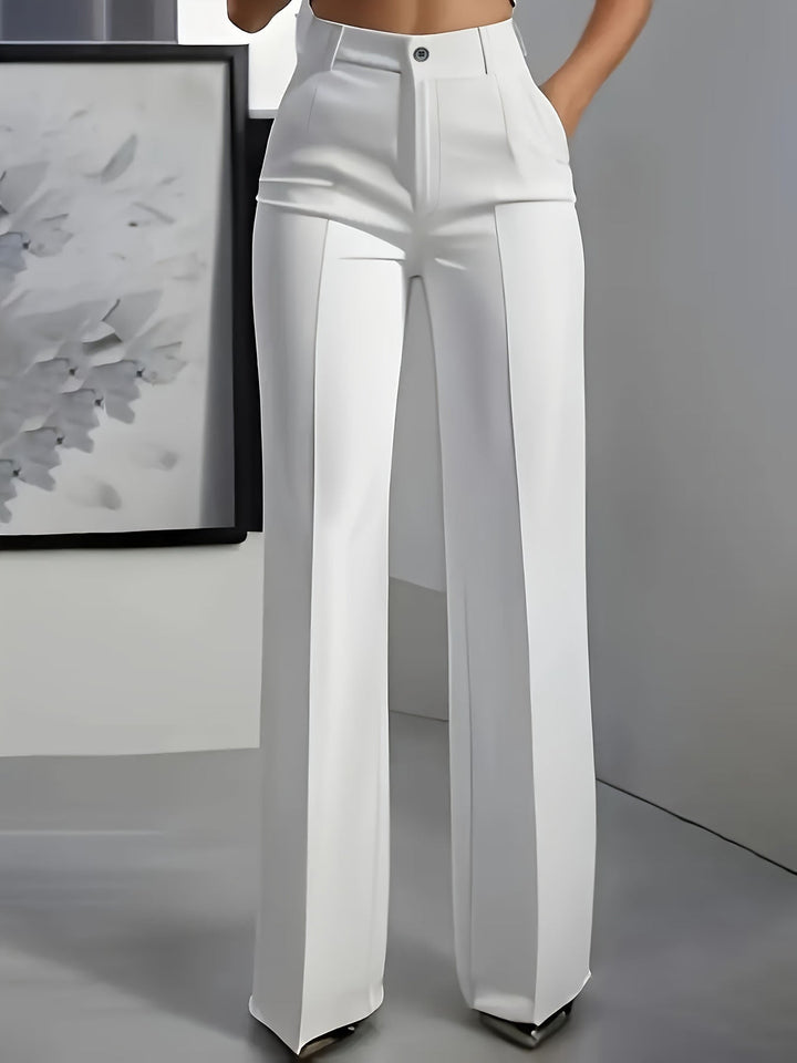 High-Waisted Stretch Woven Pants 2