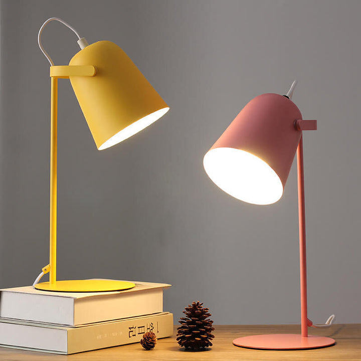 Nordic Macaron Bucket Table Lamp | Scandinavian Desk Light 5