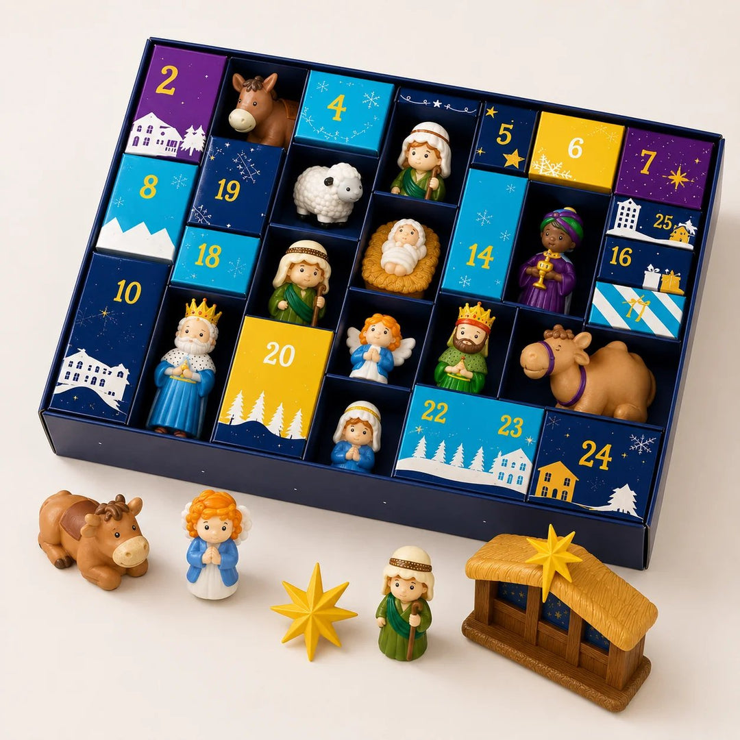 Nativity Advent Calendar for Kids with 25 Figures and Scene Pieces 5
