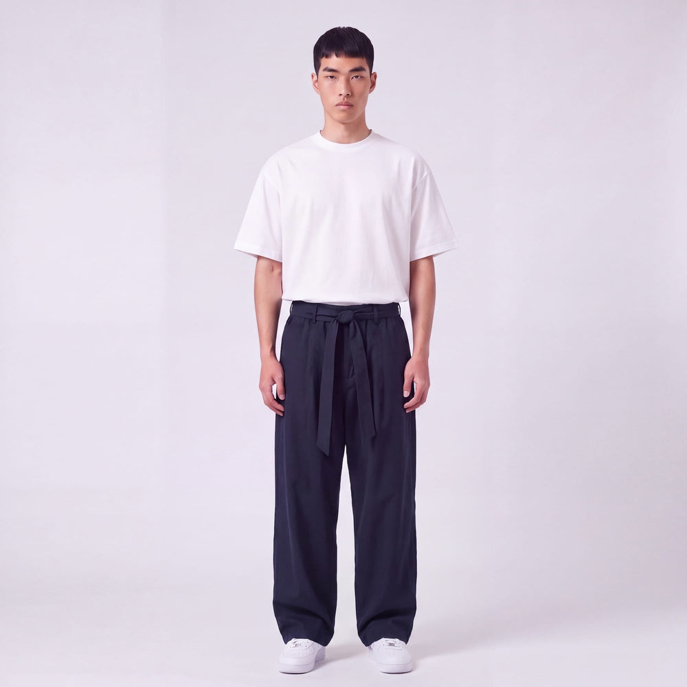 Japanese-Style Comfort Pants with Adjustable Ankles 2