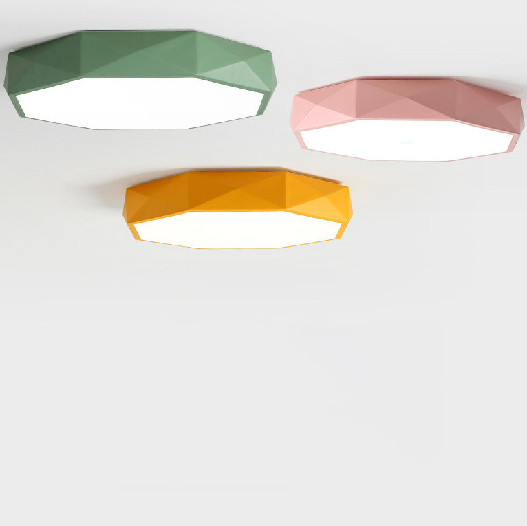 Modern Abstract LED Ceiling Light in Scandinavian Style, Flush Mount, 3 Sizes 4