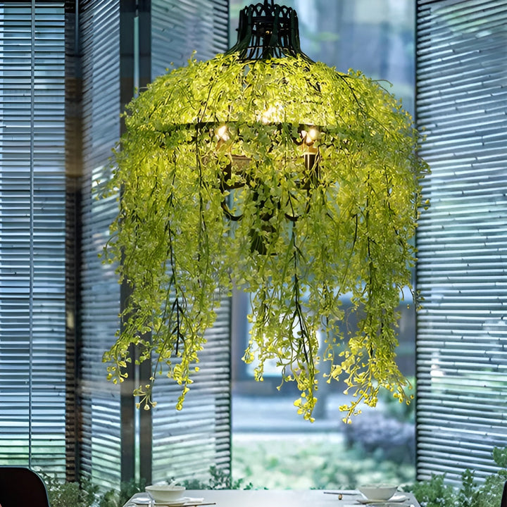 Industrial 3-Light Chandelier in Metal and Acrylic for Indoor Decor 3