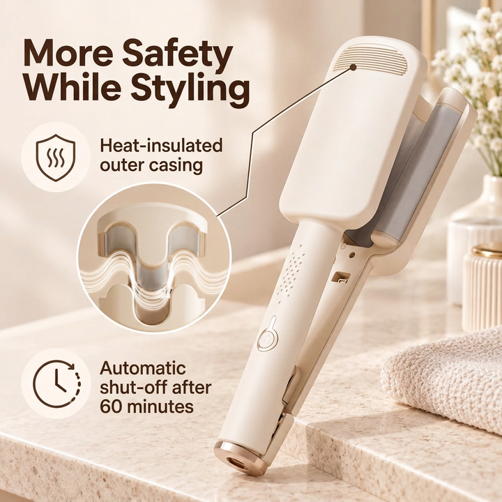 32 mm Wave Iron with 4 Temperature Settings and Ionic Technology 13