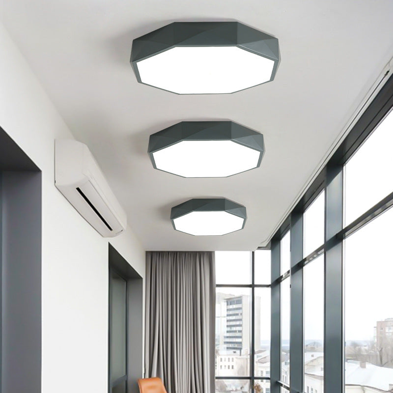 Modern Abstract LED Ceiling Light in Scandinavian Style, Flush Mount, 3 Sizes 2