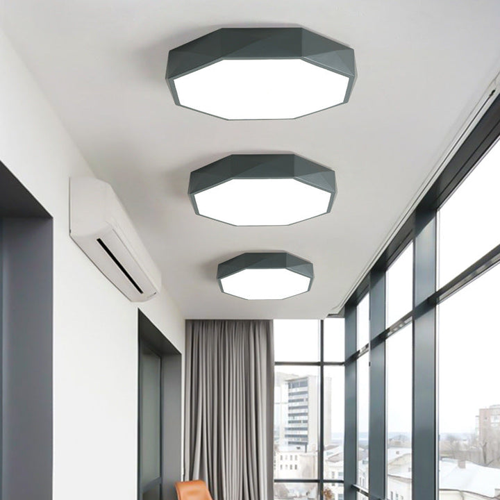 Modern Abstract LED Ceiling Light in Scandinavian Style, Flush Mount, 3 Sizes 2