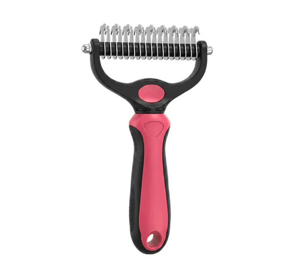 2-in-1 Pet Grooming Rake for Detangling and Deshedding, Dogs and Cats 13