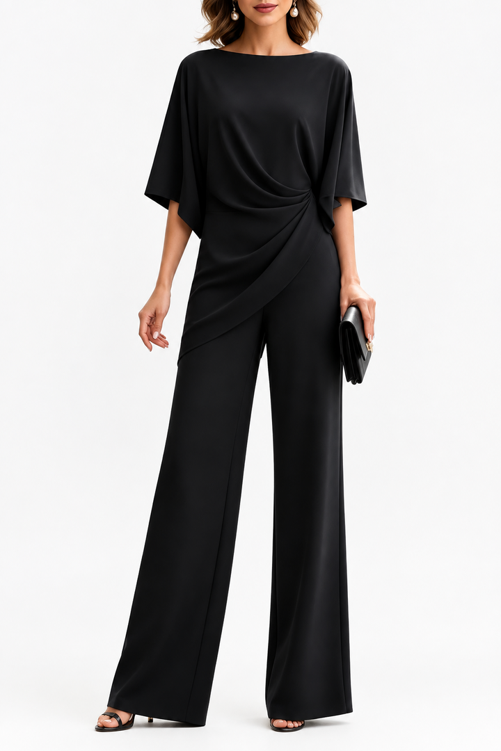 Women's Draped Waist Two-Piece Set