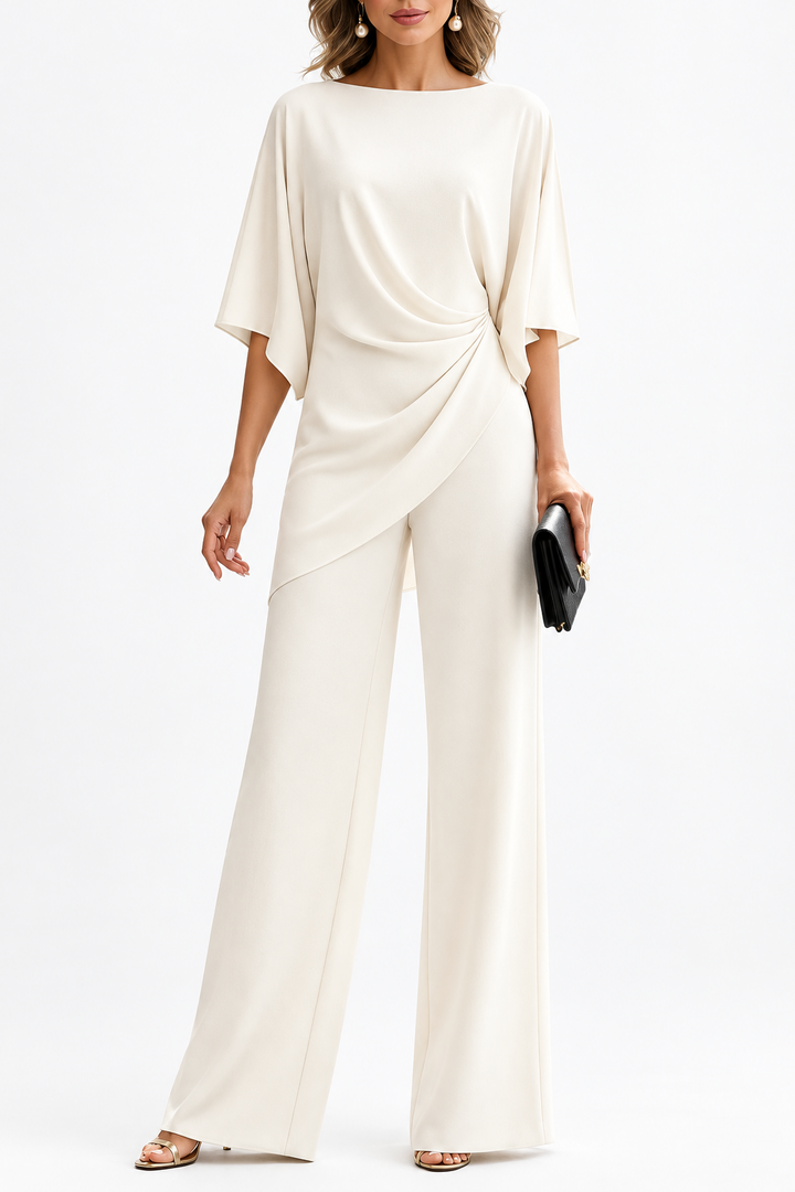 Women's Draped Waist Two-Piece Set