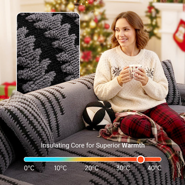 Plush Non-Slip Couch Cover, Soft Stretch Sofa Slipcover 2