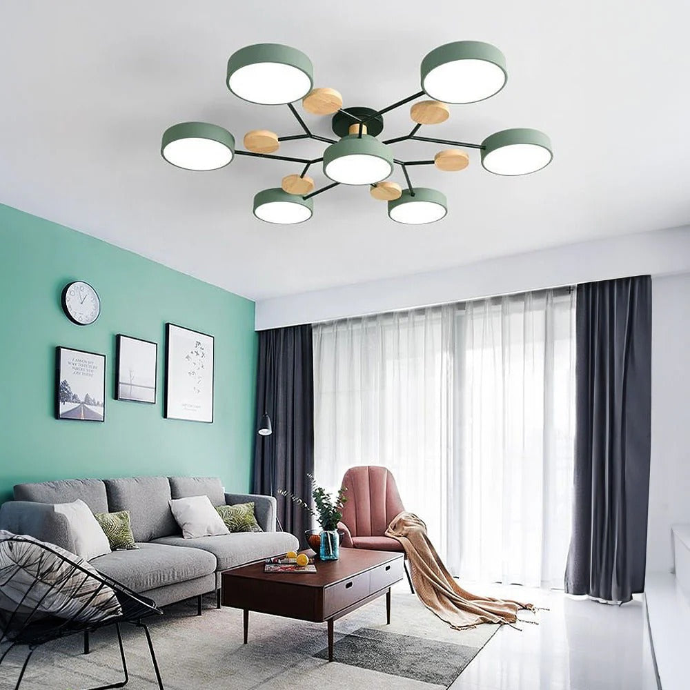 Modern LED Flush Mount Ceiling Light, Bright Low-Profile Fixture 30