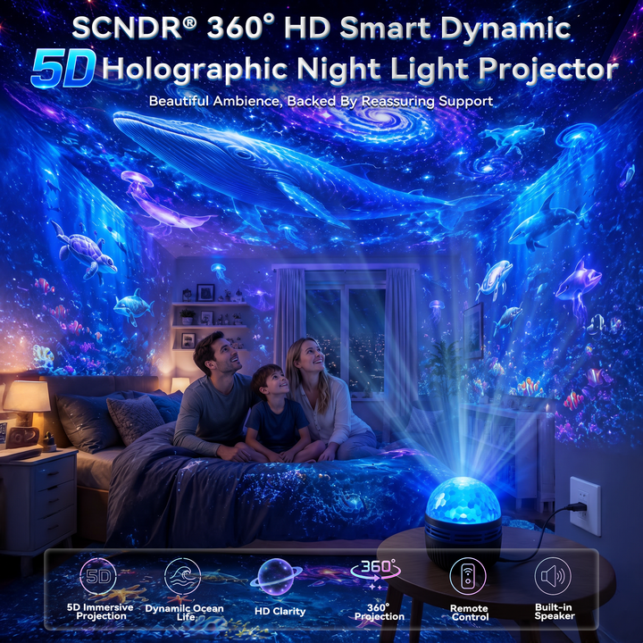 360° Dynamic Galaxy Sky Projector Night Light with Gooseneck and USB Power 10