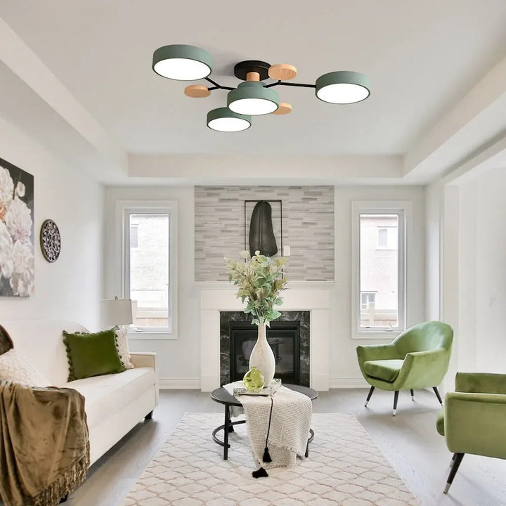 Modern LED Flush Mount Ceiling Light, Bright Low-Profile Fixture 4