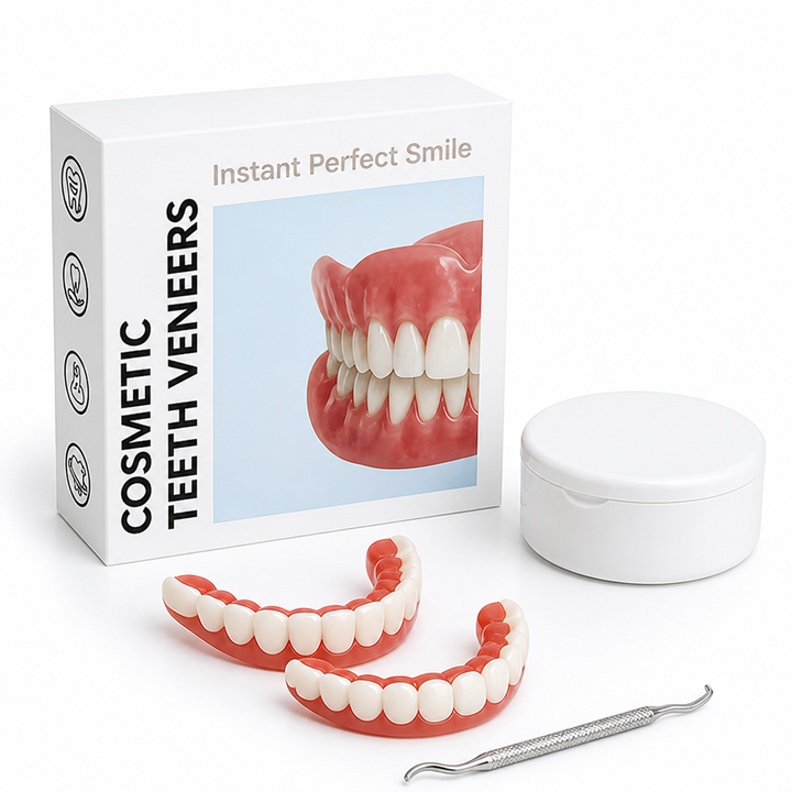 Flexible Fit Denture Set with Easy-Install Kit, Upper and Lower 1