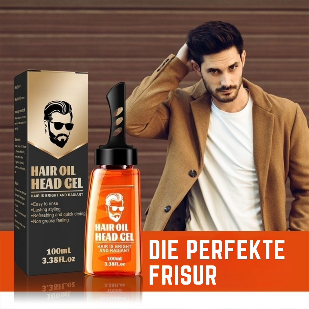 2-in-1 Men's Styling Gel with Built-In Comb, Light Non-Greasy Hold, 100ml 3