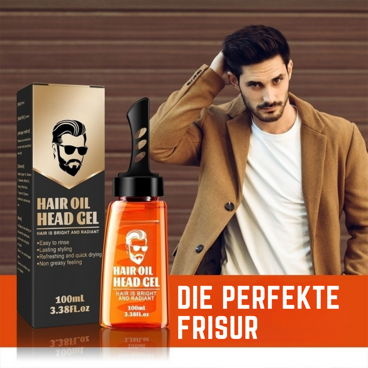 2-in-1 Men's Styling Gel with Built-In Comb, Light Non-Greasy Hold, 100ml 3