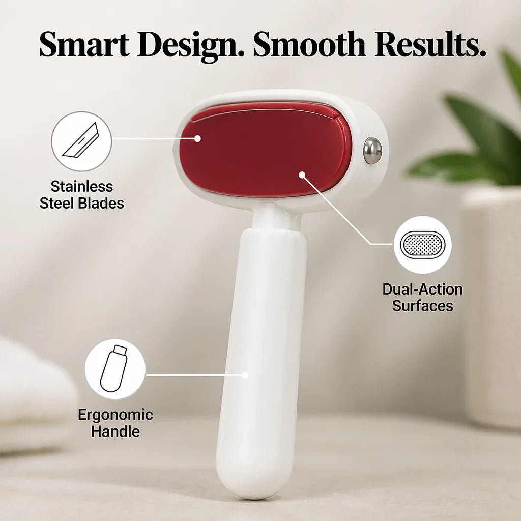 Double-Sided Stainless Steel Foot File and Callus Remover, Portable 3