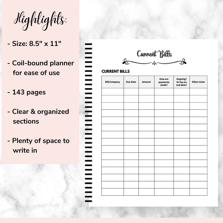 End-of-Life Planner Organizer for Finances, Family Care and Final Wishes 9