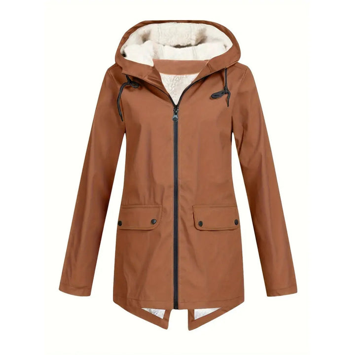 Waterproof Women's Jacket – Fleece Lined – With Hood 4
