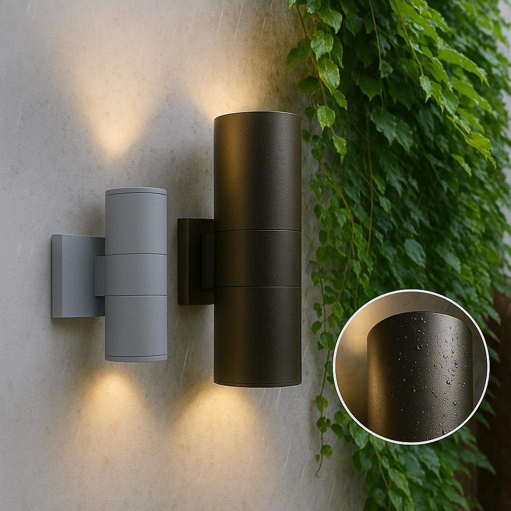 Modern Black LED Outdoor Wall Light for Patio, Garden and Entryway 1