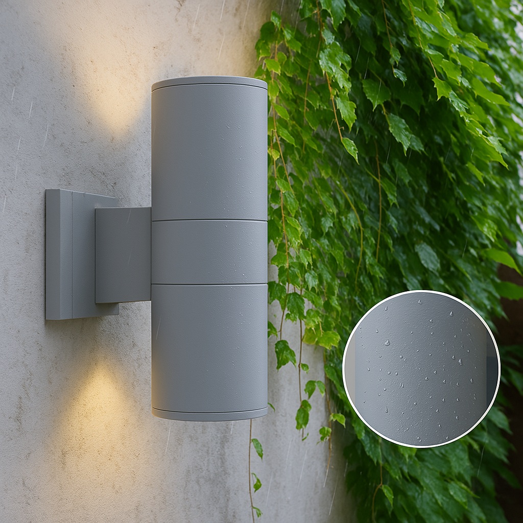 Modern Black LED Outdoor Wall Light for Patio, Garden and Entryway 5