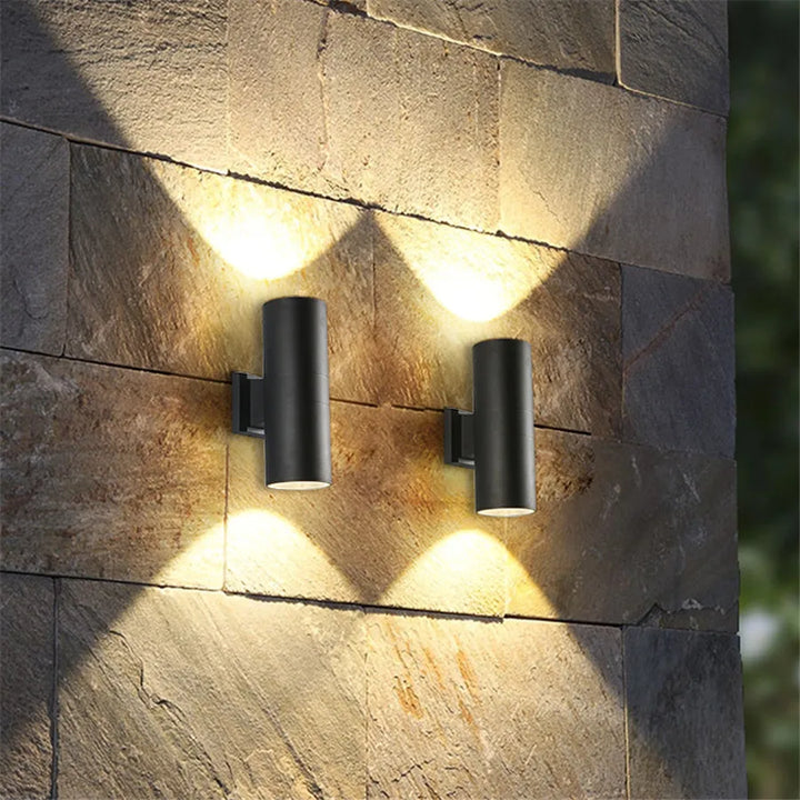 Modern Black LED Outdoor Wall Light for Patio, Garden and Entryway 2