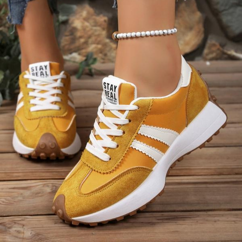 Women's Retro Platform Running Sneakers in Suede for Street Style 6