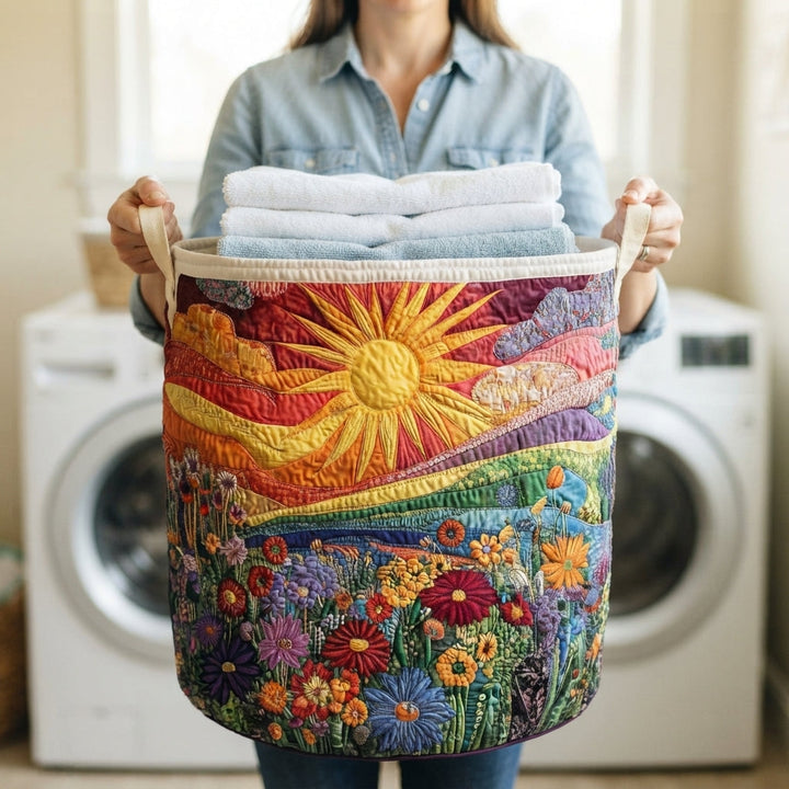 Padded Fabric Laundry Basket with Handles, Self-Standing, 3 Sizes 3