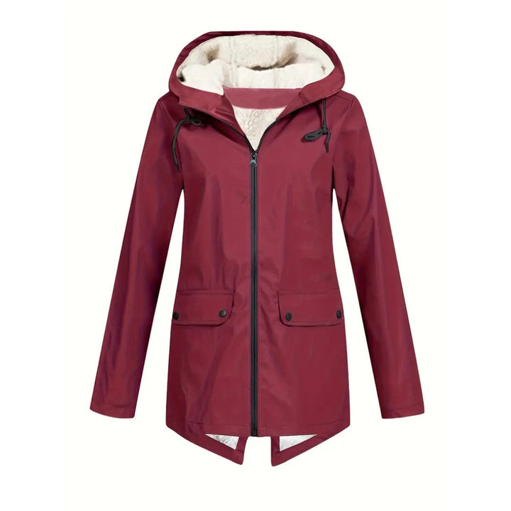 Waterproof Women's Jacket – Fleece Lined – With Hood 8
