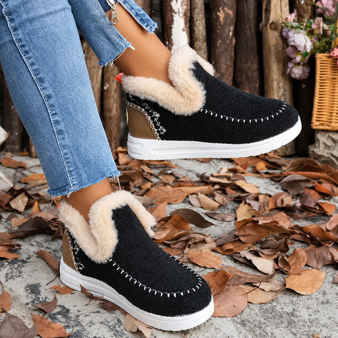 Women's Plush-Lined Slip-On Sneakers 1