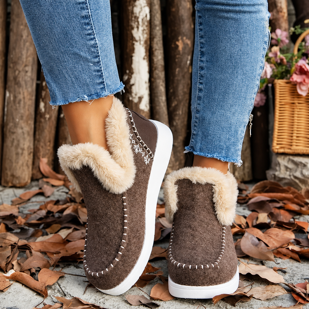 Women's Plush-Lined Slip-On Sneakers 2