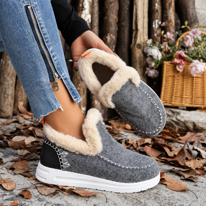 Women's Plush-Lined Slip-On Sneakers 5