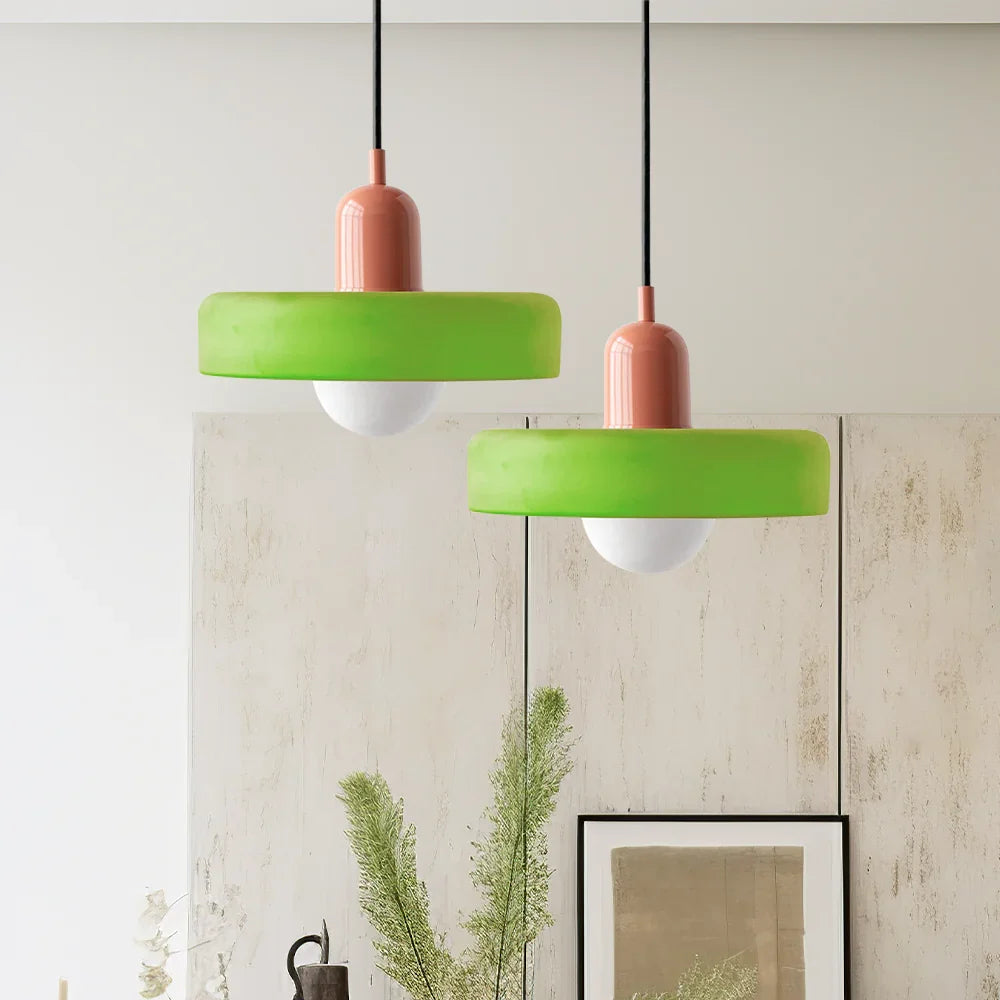 Bauhaus Stained Glass Pendant Lamp 2