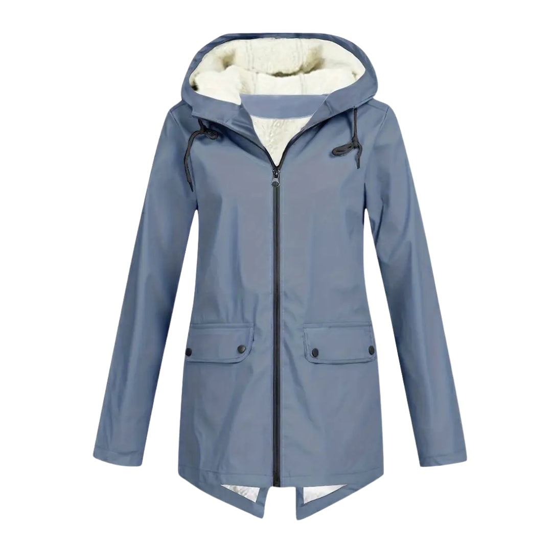 Waterproof Women's Jacket – Fleece Lined – With Hood 9
