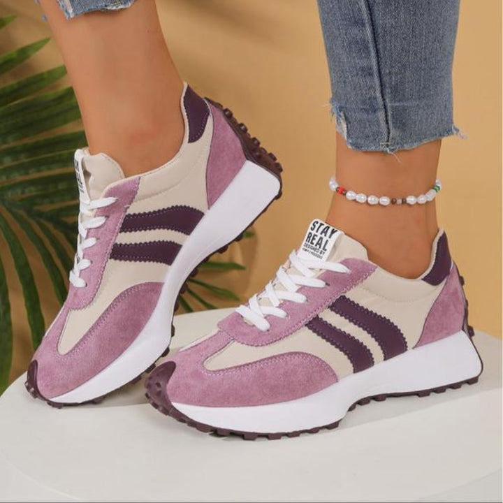 Women's Retro Platform Running Sneakers in Suede for Street Style 12