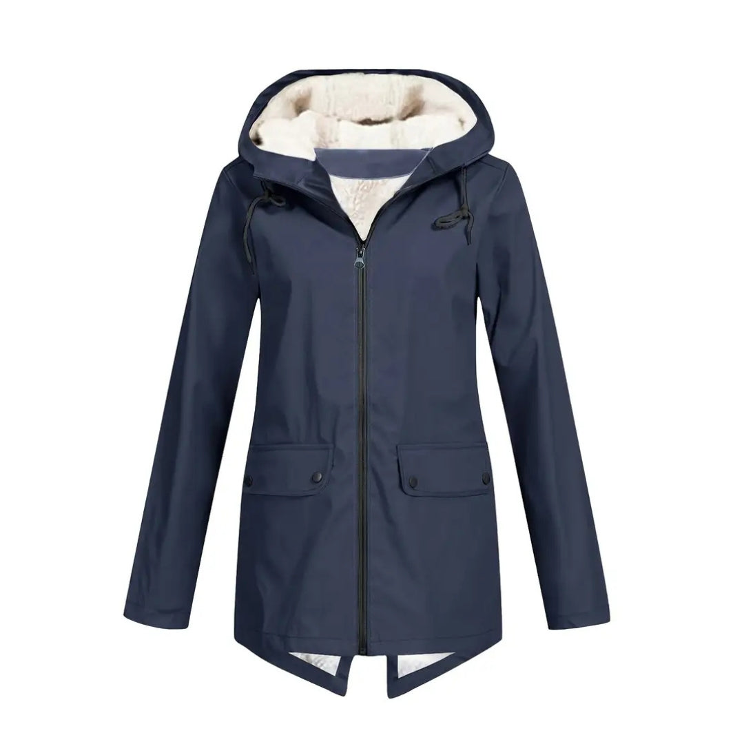 Waterproof Women's Jacket – Fleece Lined – With Hood 6