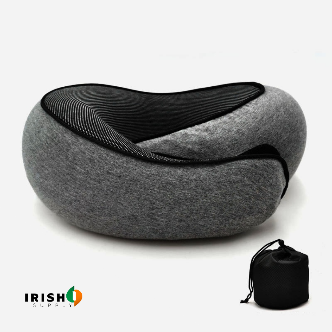 Front-Support Travel Neck Pillow with Memory Foam and Clasp for Sleeping on Planes 11