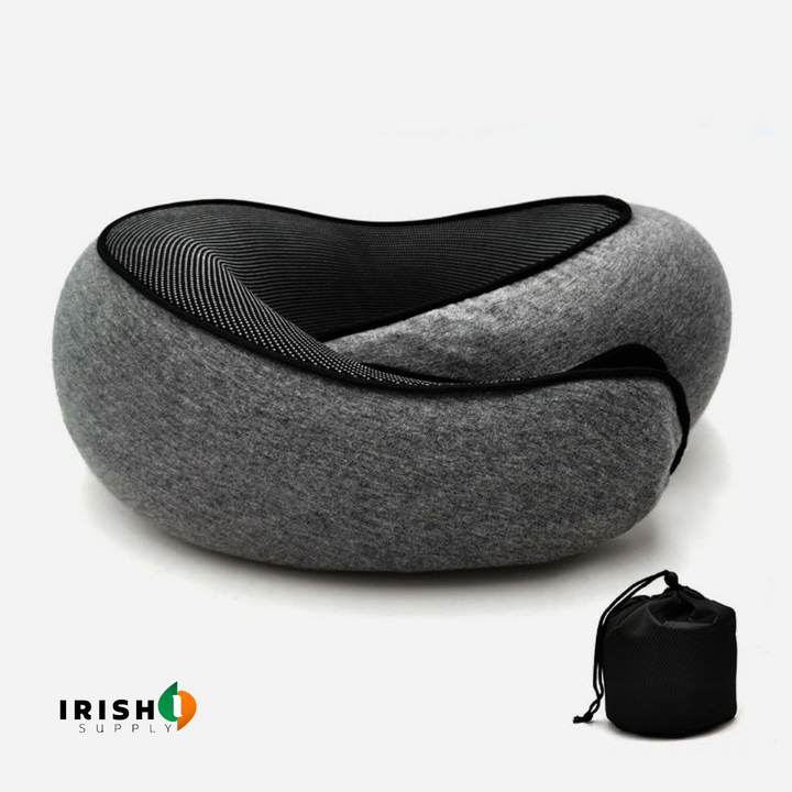 Front-Support Travel Neck Pillow with Memory Foam and Clasp for Sleeping on Planes 11