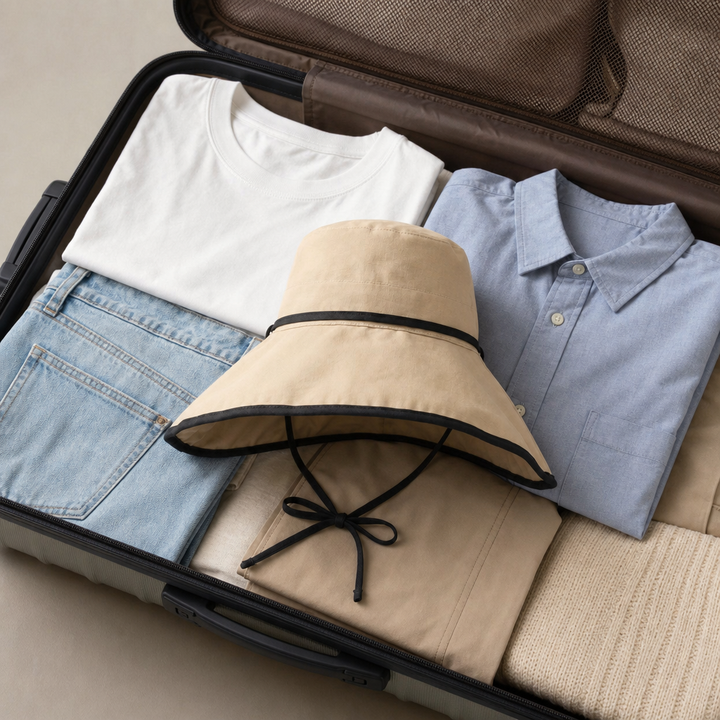 Travel Sun Hat – Foldable, Shapeable, Adjustable – Brimelle