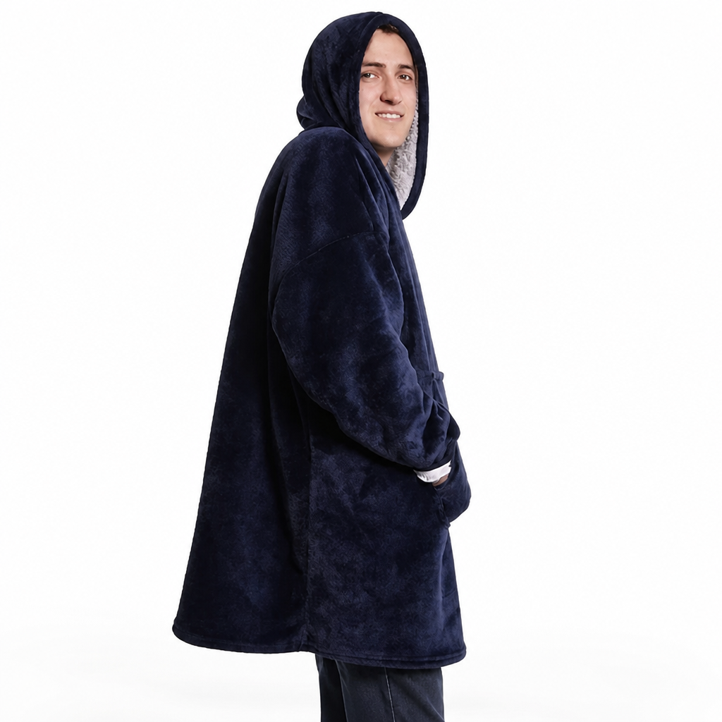 Ultra-Soft Oversized Sherpa Hoodie Blanket (with Pocket) 3