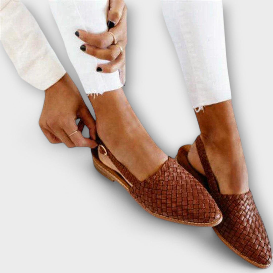 Woven Leather Moccasins for Women 1