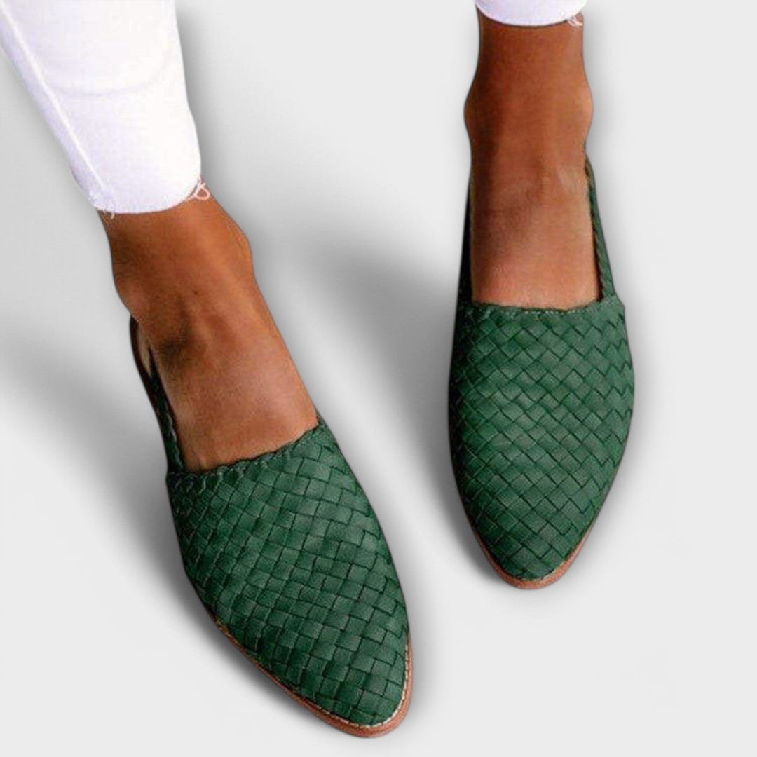 Woven Leather Moccasins for Women 2