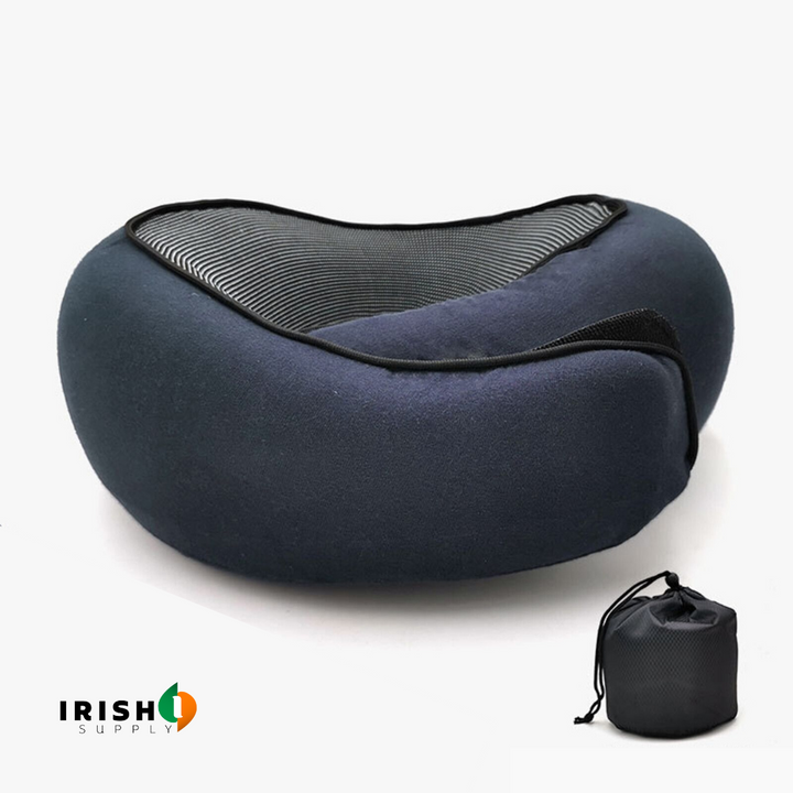 Front-Support Travel Neck Pillow with Memory Foam and Clasp for Sleeping on Planes 13