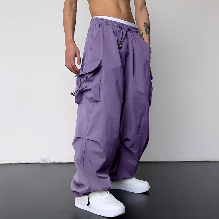 Men's Baggy Cargo Pants, Oversized Casual Streetwear 5