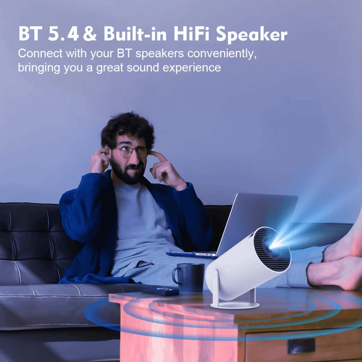4K Rotatable Smart Projector for Wall or Ceiling, Built-In App Store 9