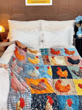 Soft Flannel Blanket with Chicken Design for Sofa, Bed and Armchair 6