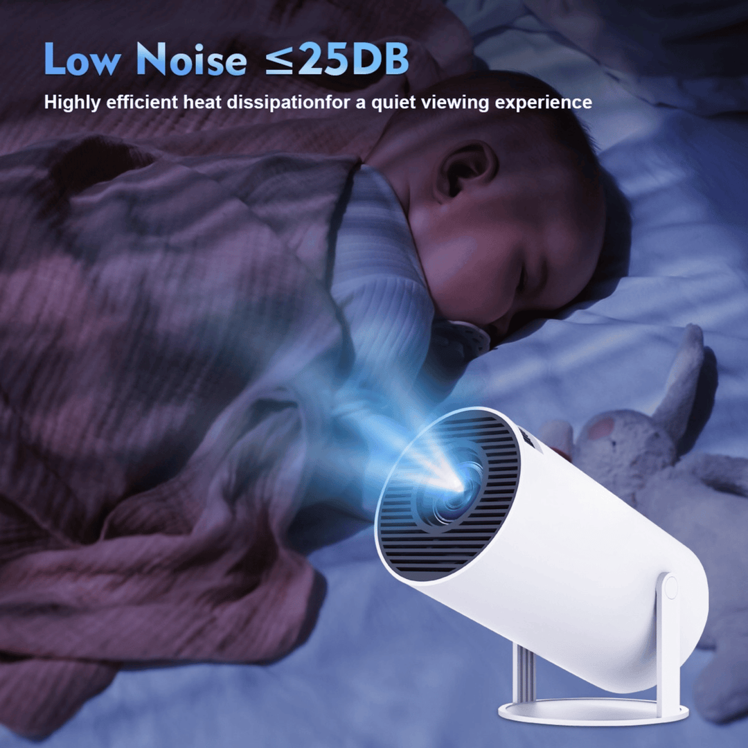 4K Rotatable Smart Projector for Wall or Ceiling, Built-In App Store 11