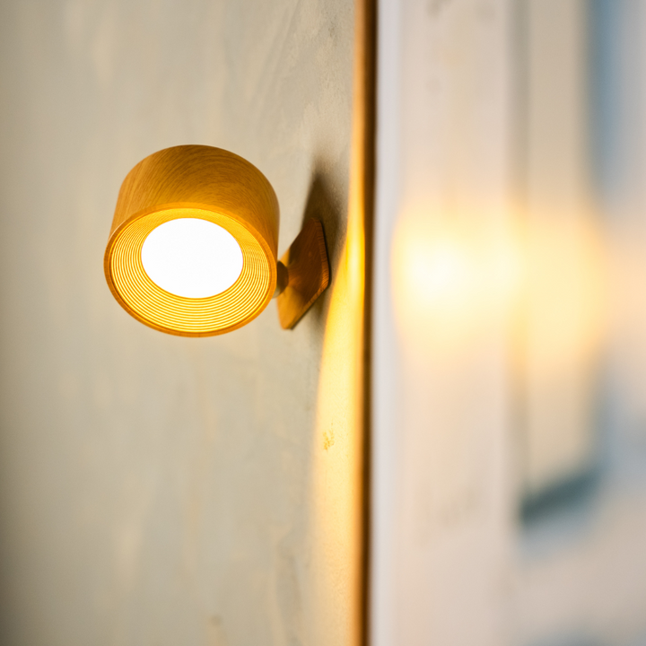 Cordless LED Wall Light with 360° Rotating Head, Touch Dimmer, 3 Colors 15