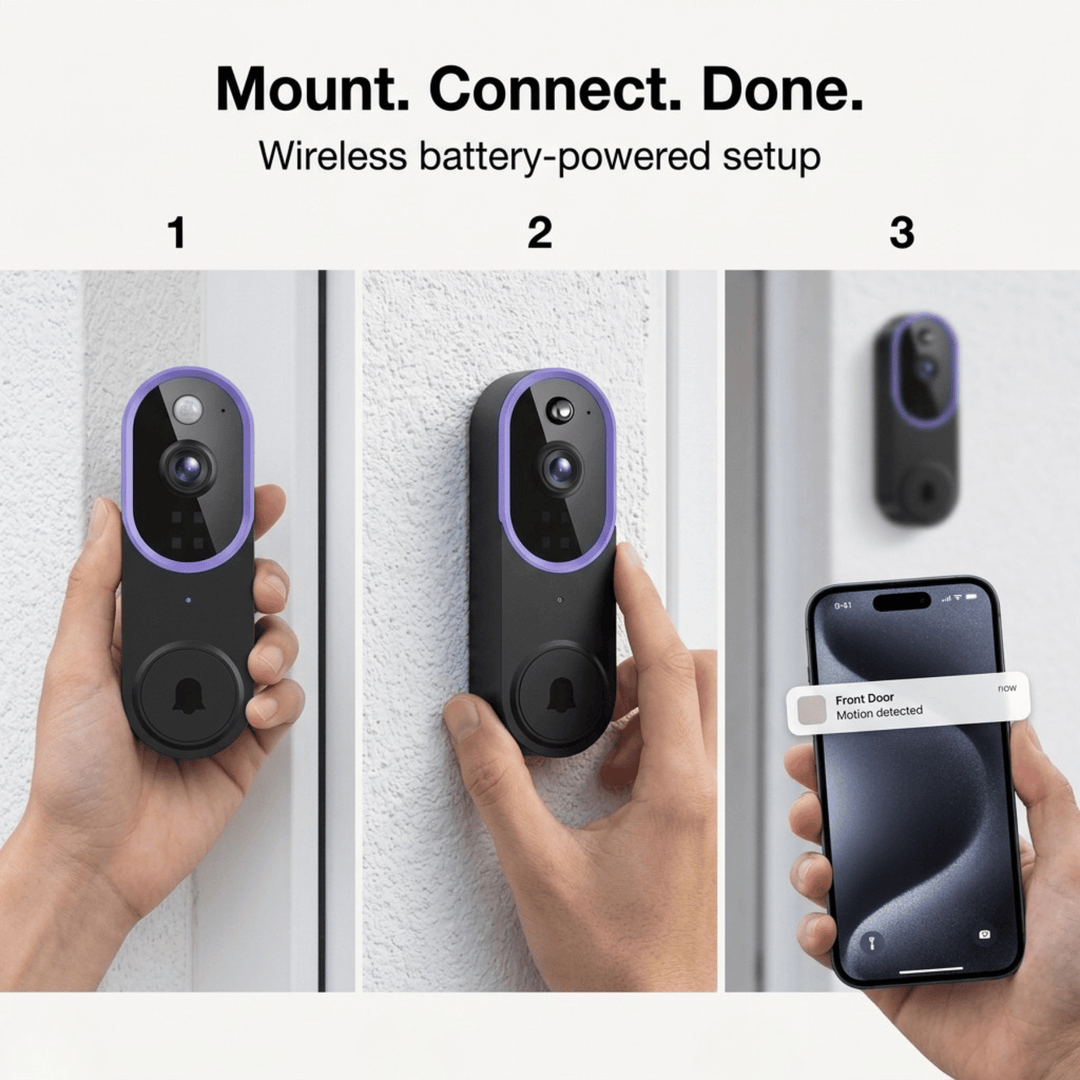 Smart Doorbell Camera with Two-Way Audio, Night Vision and Free Cloud Storage 6
