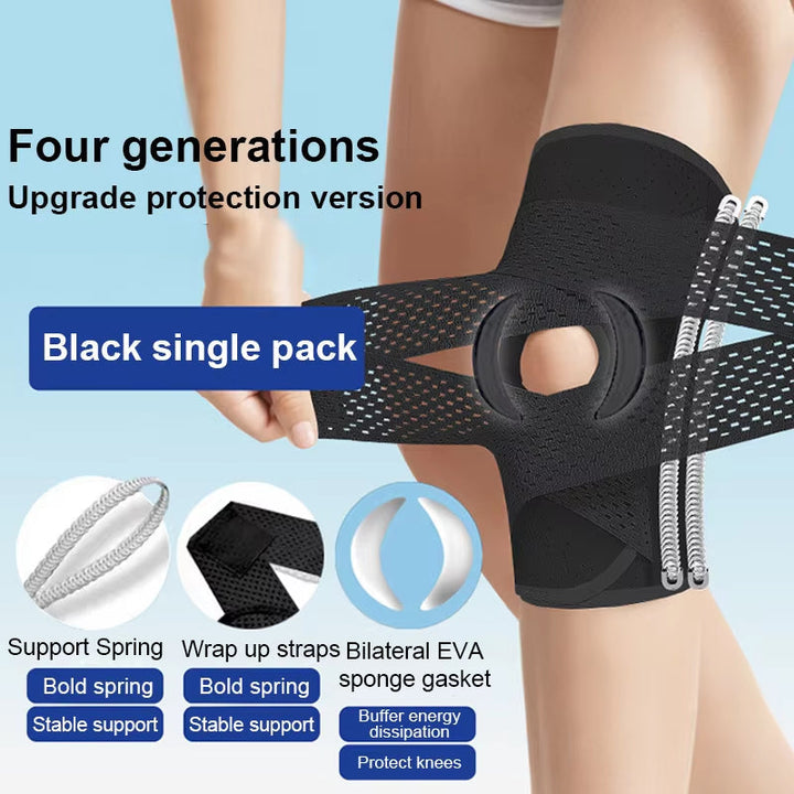 Knee Support Wrap with Adjustable Compression System 4